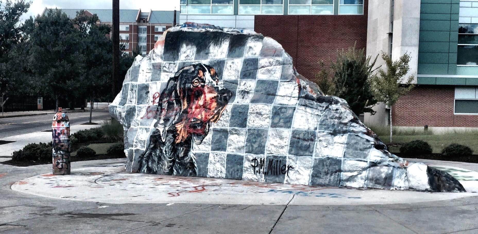 Some Sooner fans leaving their marks at away games