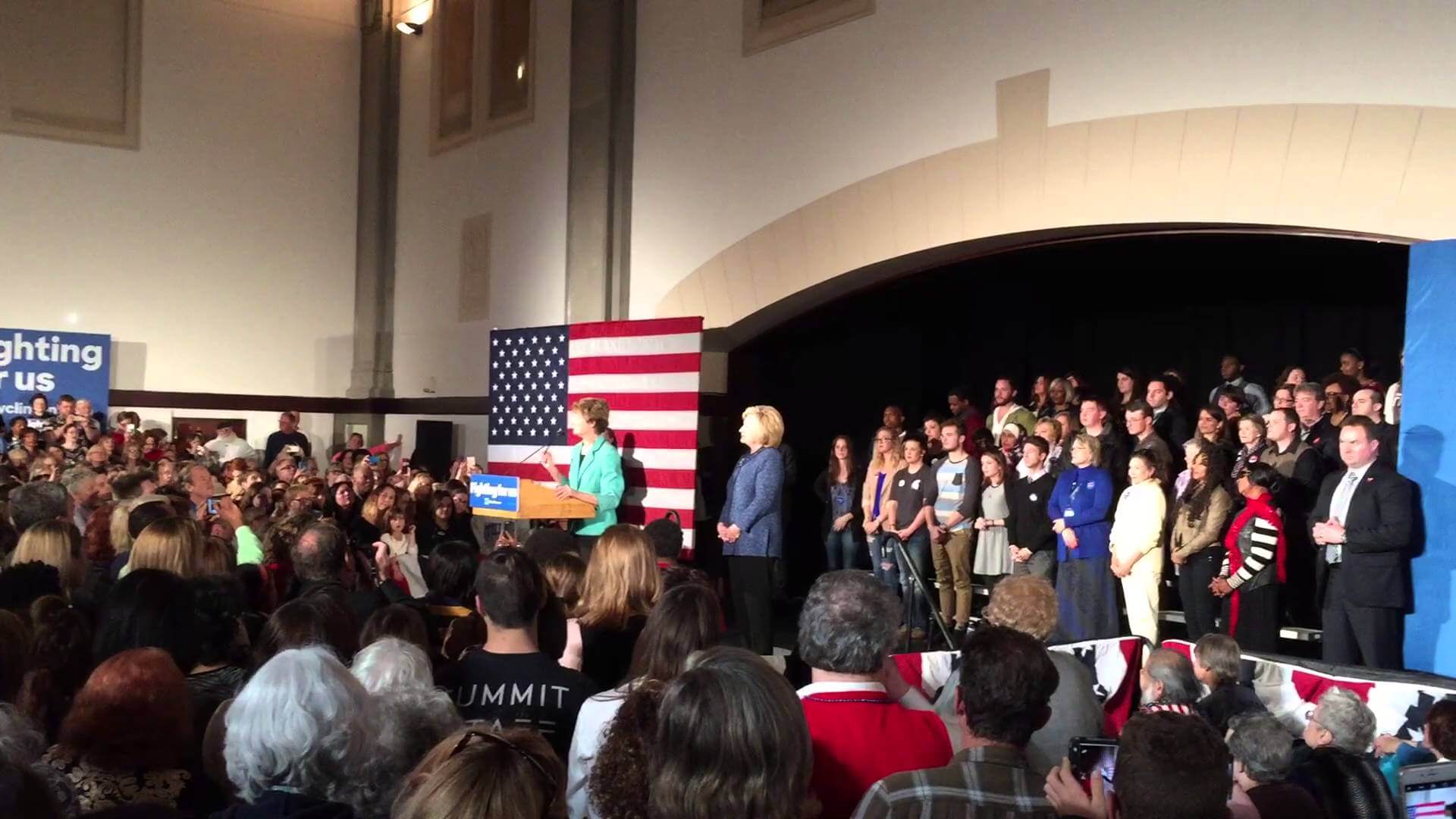 Hillary Clinton calls for Medicaid expansion at Tulsa rally