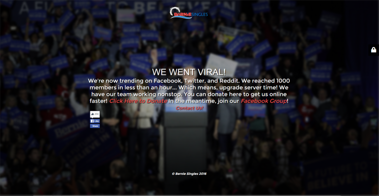 BernieSingles.com typifies millennial frenzy for Sanders