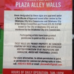 Plaza Alley signage
