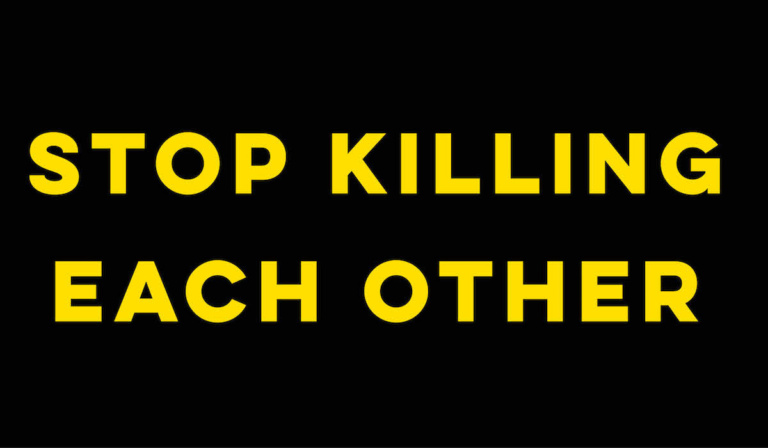 Editorial: Stop killing each other