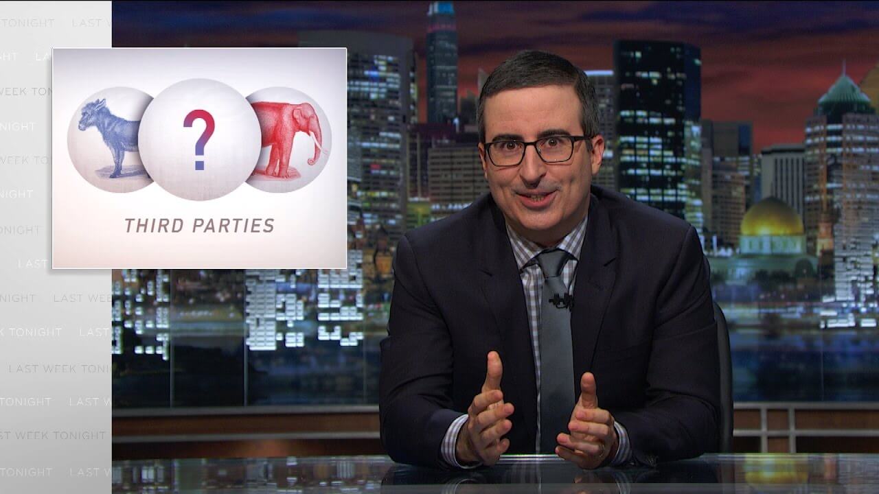 Filter: Last Week Tonight heckles candidates Joe Exotic, Jill Stein