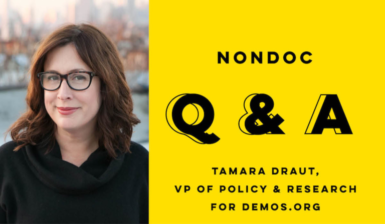 Policy wonk Tamara Draut: ‘Lift up the dignity of work’