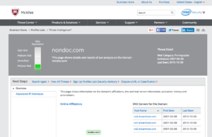 That time we were a ‘porno’ site NonDoc as a porno site