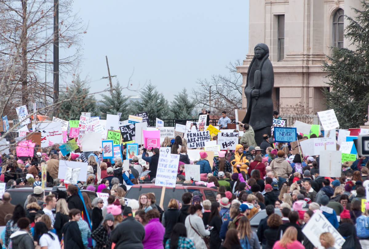 Fears for democracy, daughters highlight Women’s March