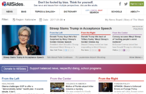 Looking for balanced news? Check out AllSides AllSides
