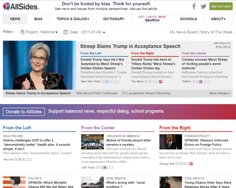 Looking for balanced news? Check out AllSides