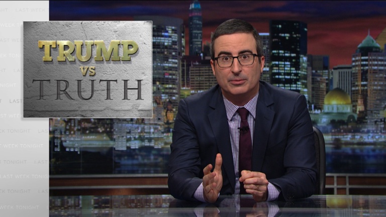 Cheerio! John Oliver returns with ‘Trump vs. Truth’