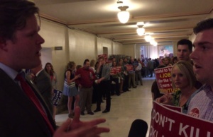 VIDEO: Rep. Forrest Bennett, demonstrator debate GPT Forrest Bennett