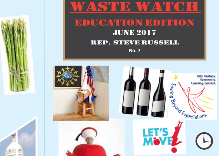U.S. Rep. Russell’s Waste Watch report a ‘publicity stunt’