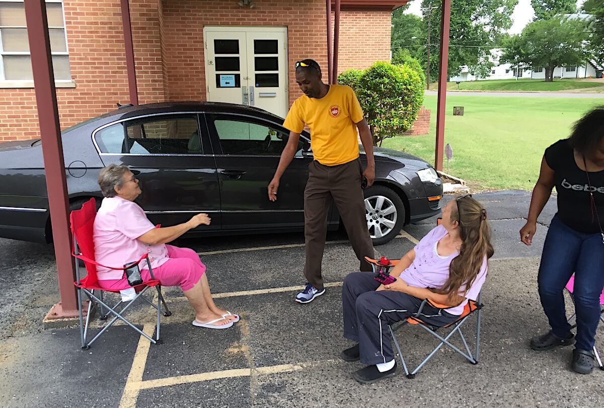Oklahoman first in line at Memphis free-care event
