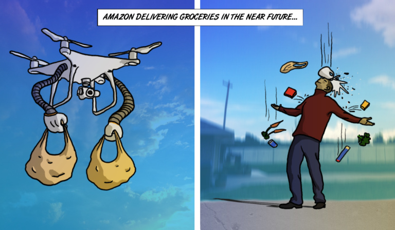 Amazon purchase of Whole Foods could mean Grocery Drones
