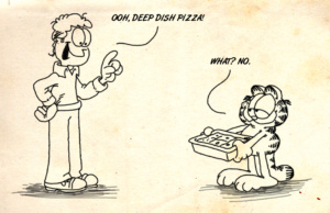 One man’s pizza is another cat’s lasagna deep dish pizza
