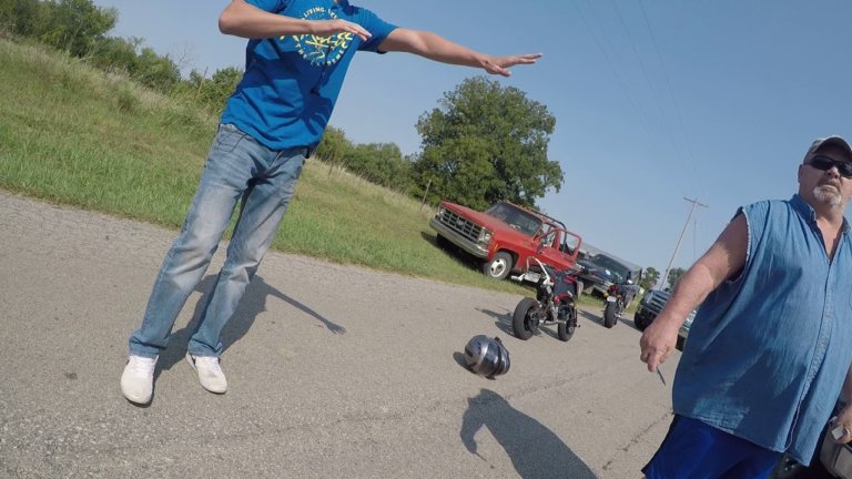 Intense Oklahoma road rage video shows gun, bikes, fight