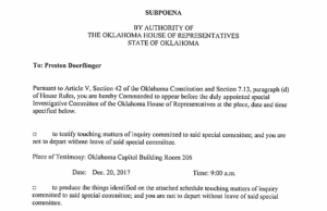 Updated: House withdraws subpoenas from three Fallin team members subpoenas