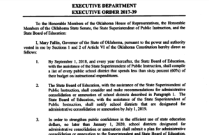 Fallin’s three executive orders seek efficiency in #oklaed, higher ed, ‘swag’ executive orders