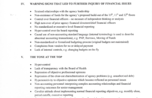 Memo outlines Oklahoma State Department of Health problems Oklahoma State Department of Health