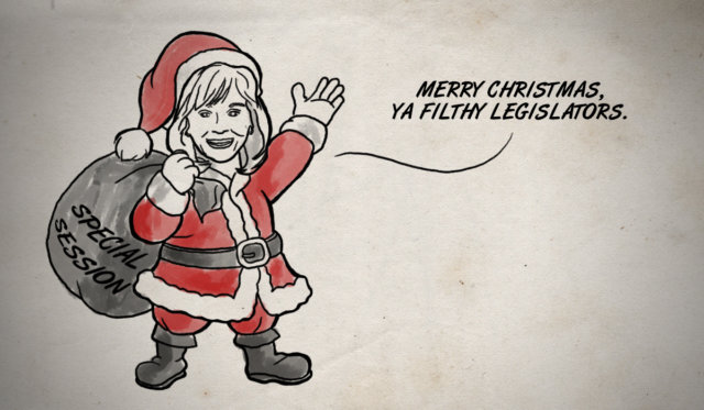 Mary Fallin lumps of coal