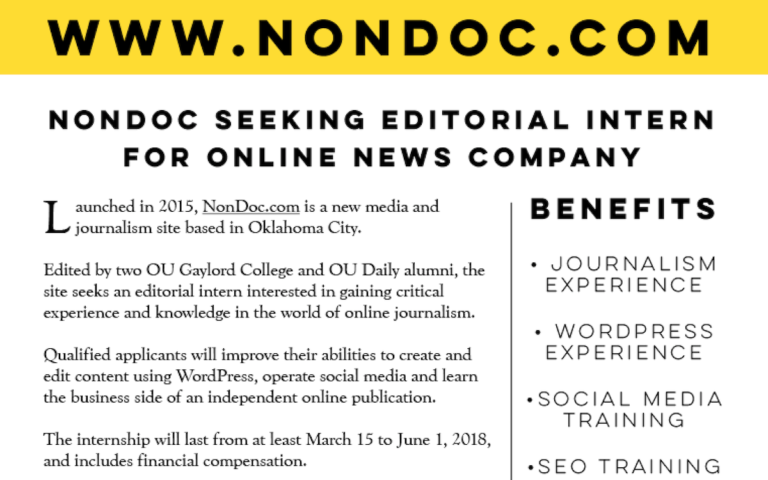 Gaylord College creates student opportunity at NonDoc