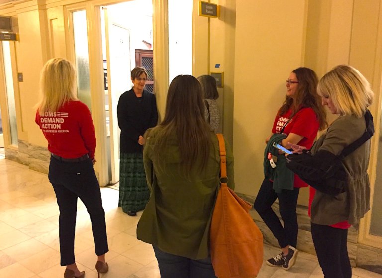 Moms rally for gun restrictions, lawmakers advance the opposite
