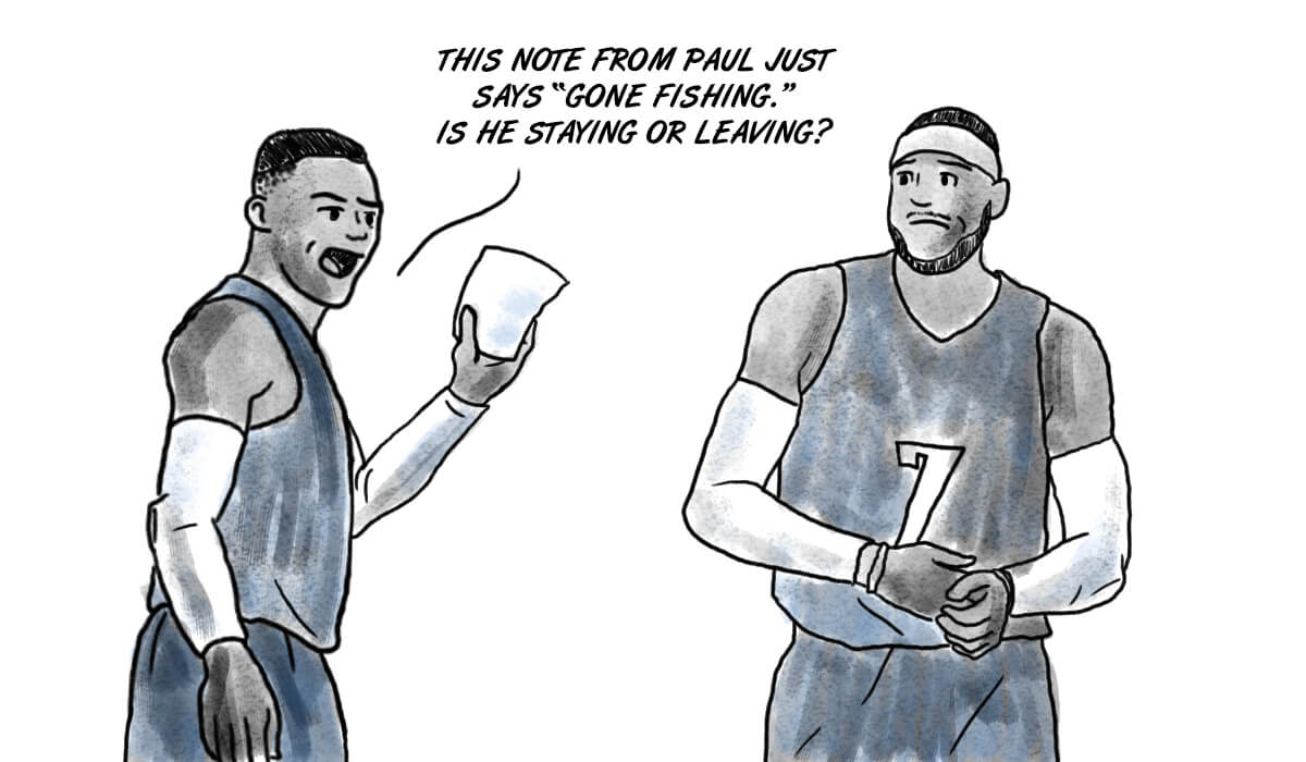 Paul George has ‘gone fishing,’ but for how long?