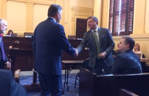 Mike Hunter, attorneys rebut residency challenge with colonoscopy talk Mike Hunter Gentner Drummond