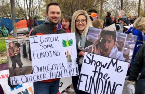 Among varied walkout moods, teachers call for progress walkout