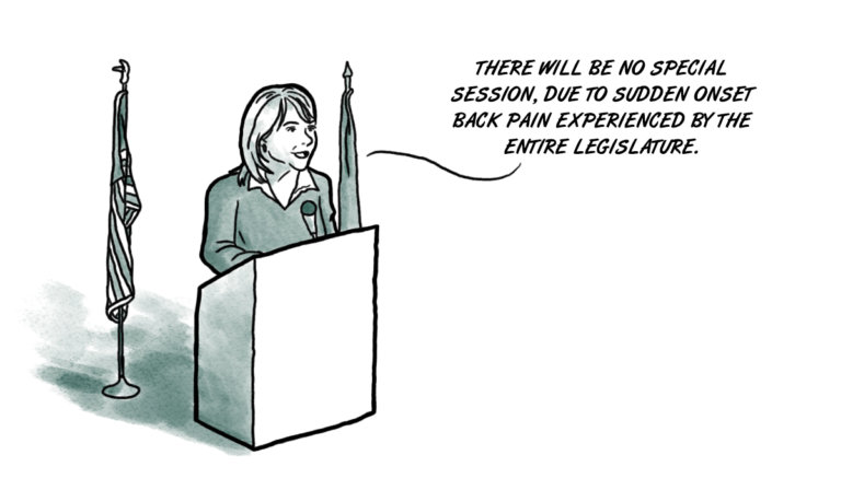 Gov. Mary Fallin not high … on SQ 788 special session