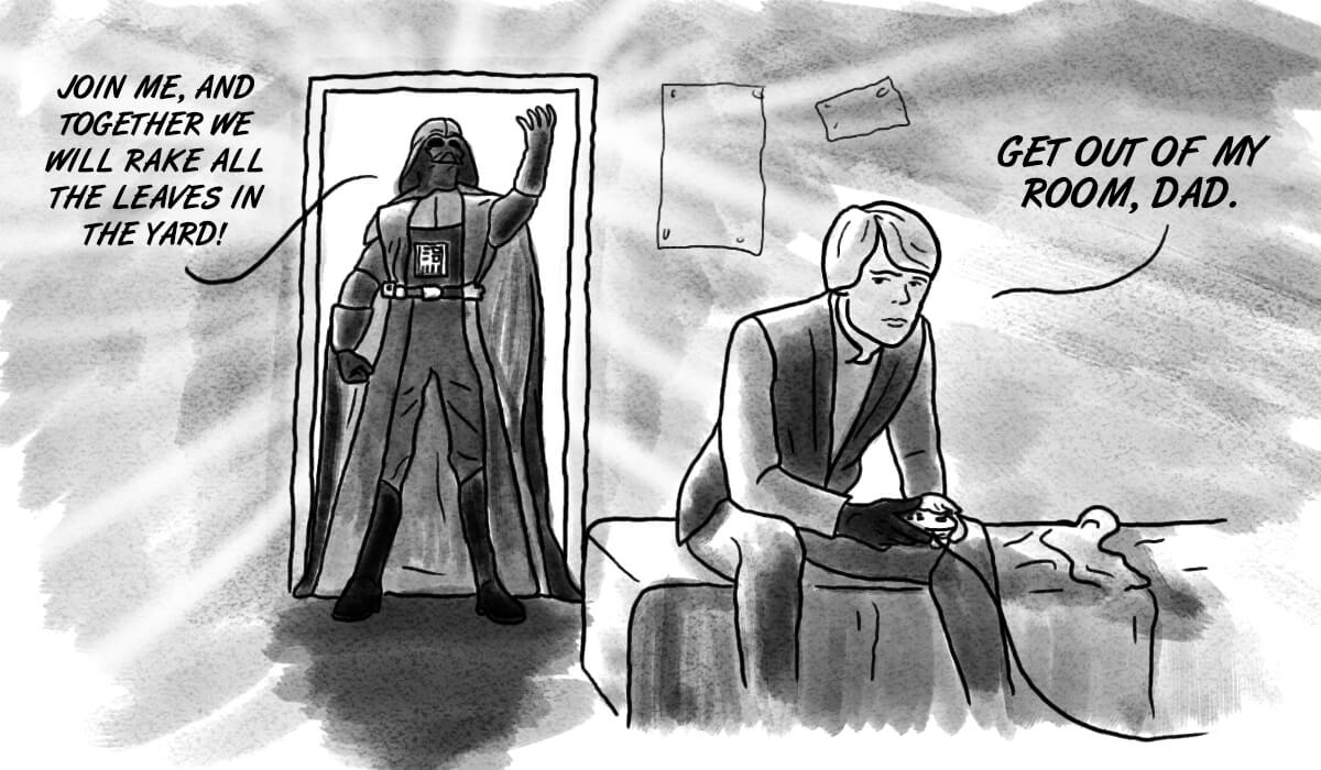 Darth Dad wants help with chores this Father’s Day