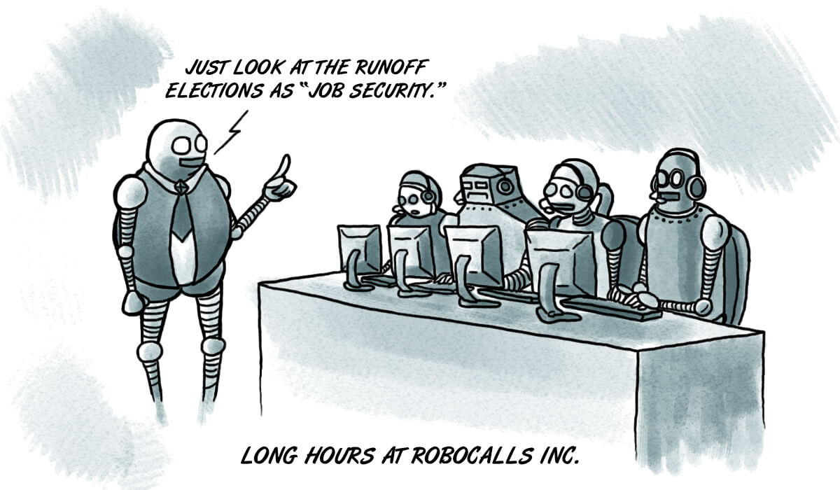 Election robocalls keep robot employment high