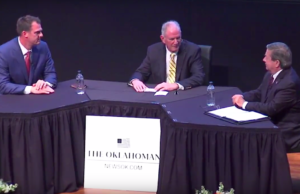 Stitt and Edmondson disagree on education, health care Stitt and Edmondson