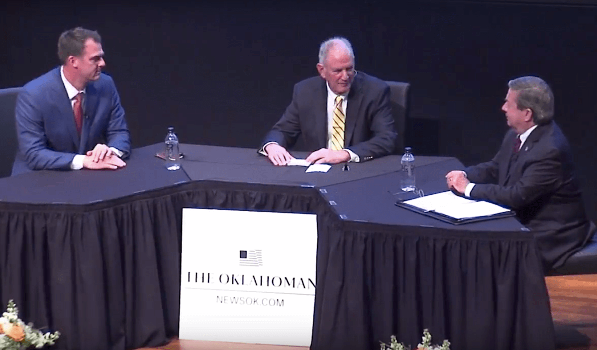Stitt and Edmondson disagree on education, health care