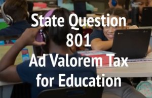 SQ 801: Should schools be able to use building funds for operations? SQ 801