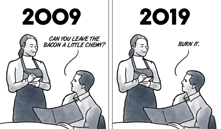Bacon takes the ’10-year challenge’