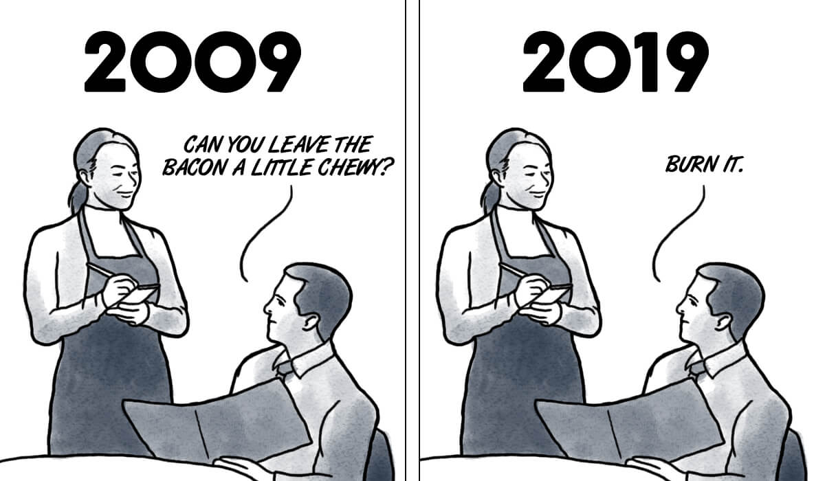 Bacon takes the ’10-year challenge’