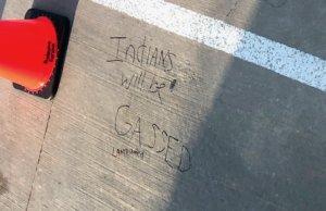 Racist vandals also hit Chickasaw Nation building Chicksaw Nation