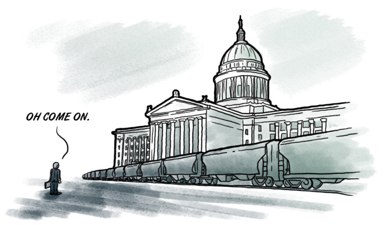 Things go off the rails at the Oklahoma Capitol