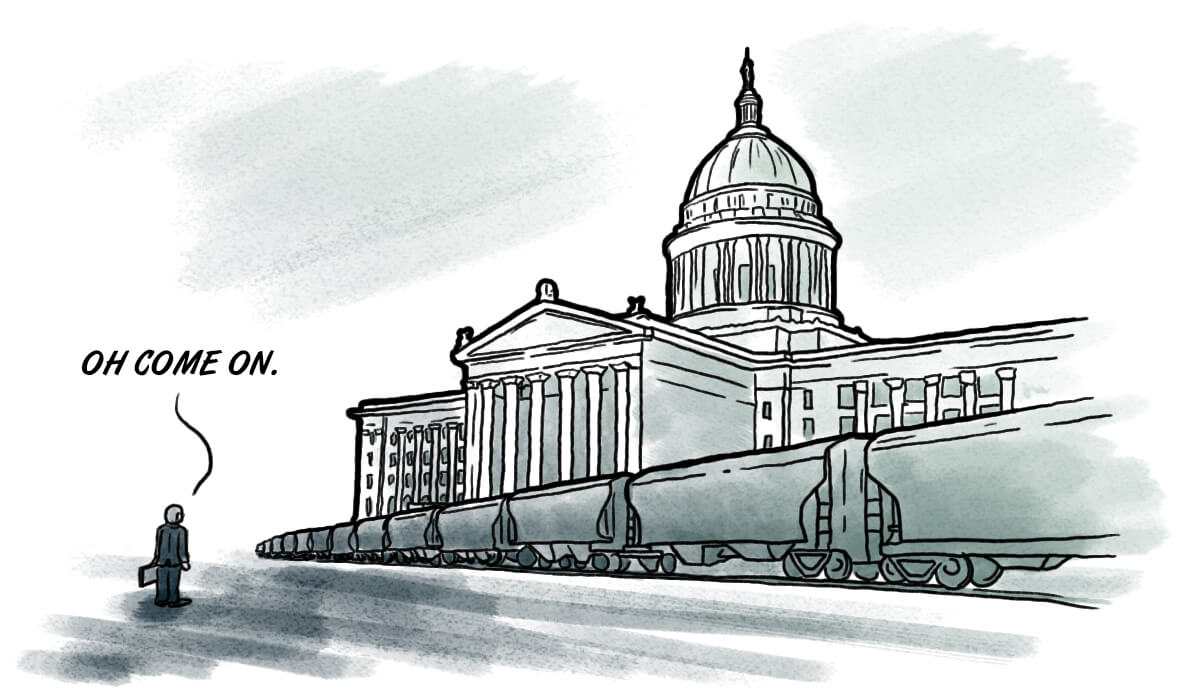Things go off the rails at the Oklahoma Capitol