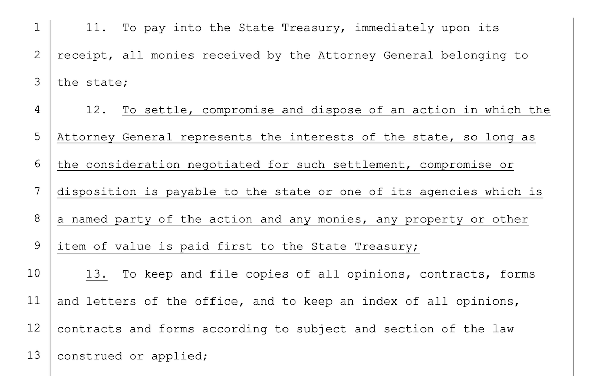 ‘Paid first to the State Treasury’: #okleg moves bill on AG settlements