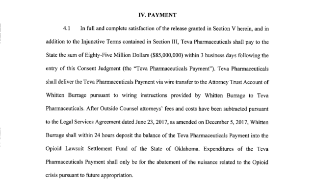 TevaSettlementPayment Teva