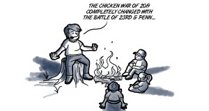 Daddy, which side were you on in the Chicken War? Chicken War