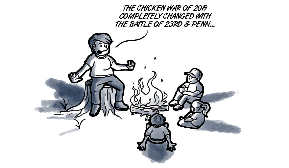 Daddy, which side were you on in the Chicken War?