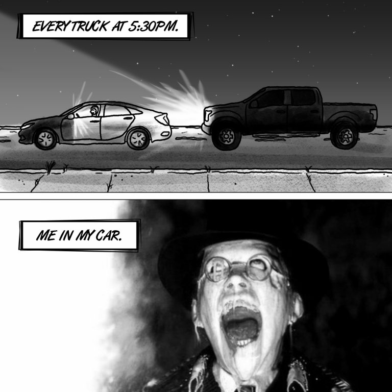 Sundaze: Blinded by the unholy headlights