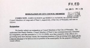 Paperwork filed: Three Wetumka council members resign James Jackson resigns