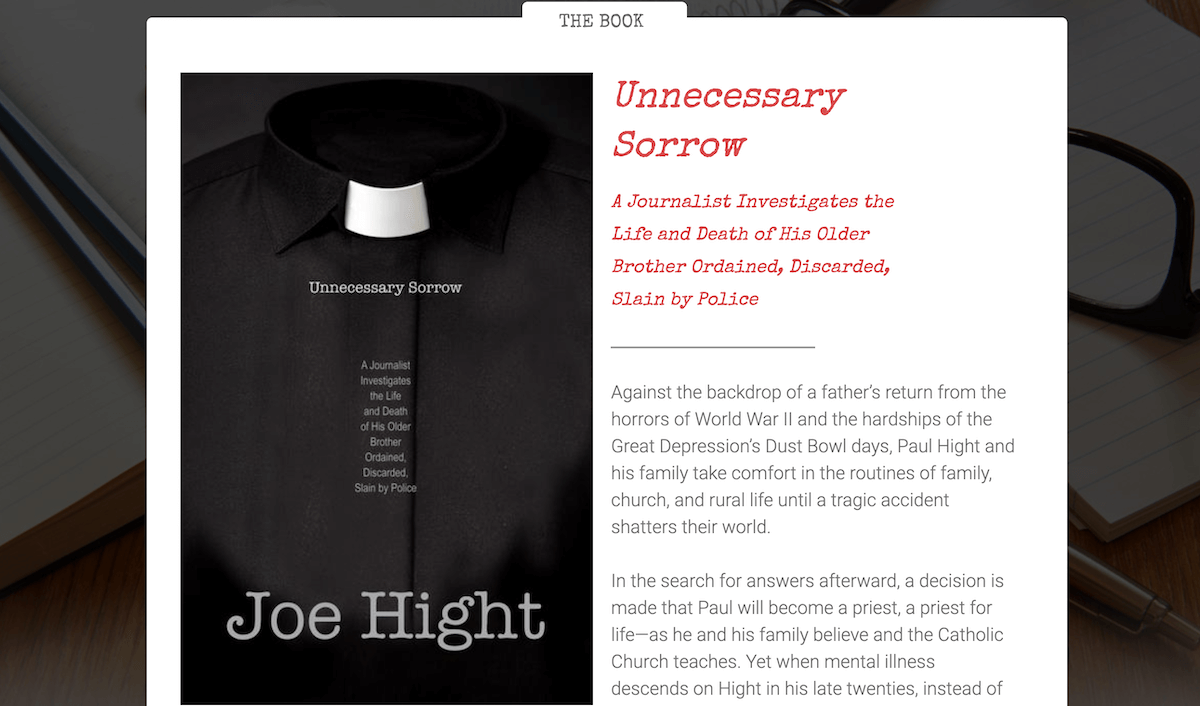 Joe Hight explains the ‘Unnecessary Sorrow’ of brother’s mental illness
