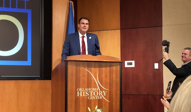 Gov. Kevin Stitt at public safety forum: ‘I want to tell you a true story’