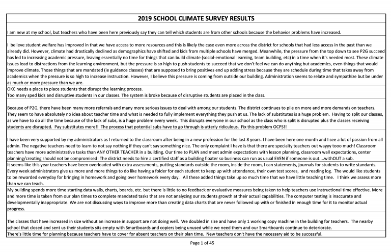 OKCPS teacher complaints should be taken seriously