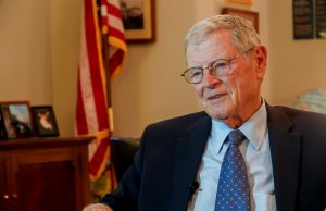 Sen. Jim Inhofe announces re-election bid from upside down plane Jim Inhofe