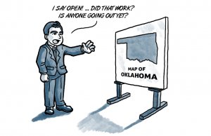 Open sesame: Kevin Stitt and the 40 mayors open sesame