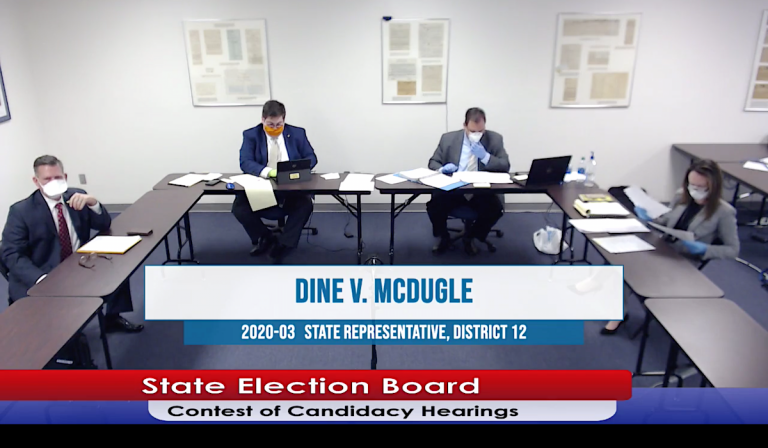After bizarre hearing, Rep. Kevin McDugle stays on ballot